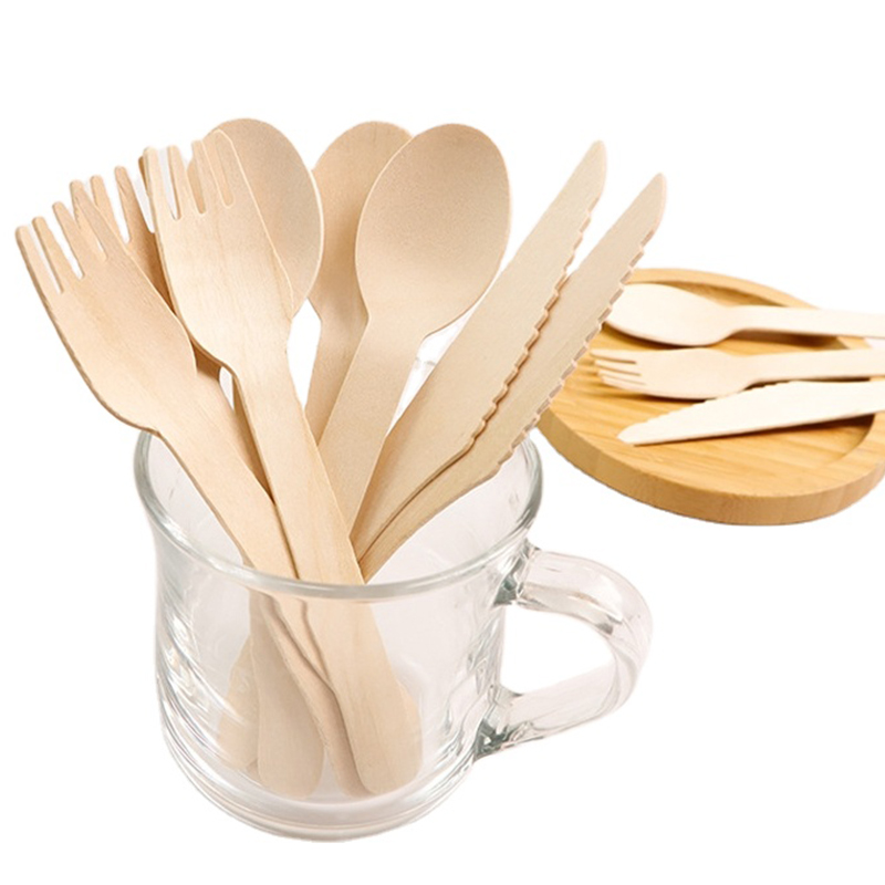 Marine hazard eco wood cutlery